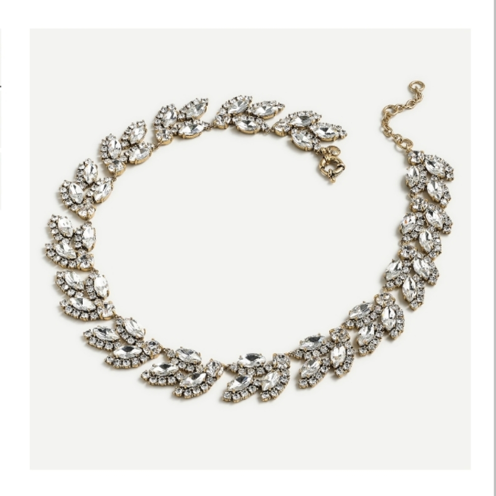 Crystal Leaf Necklace